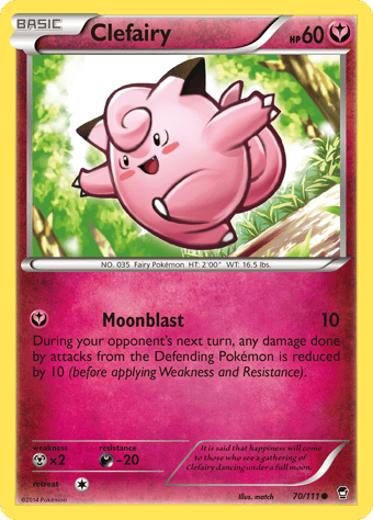 Clefairy Furious Fists Pokemon Card