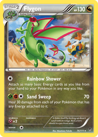 Flygon Furious Fists Pokemon Card