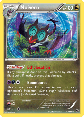 Noivern Furious Fists Pokemon Card