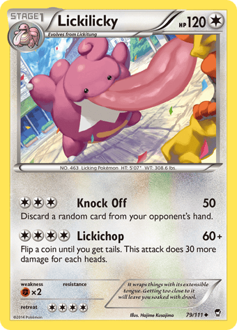Lickilicky Furious Fists Pokemon Card