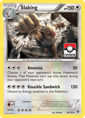 Slaking Furious Fists Pokemon Card