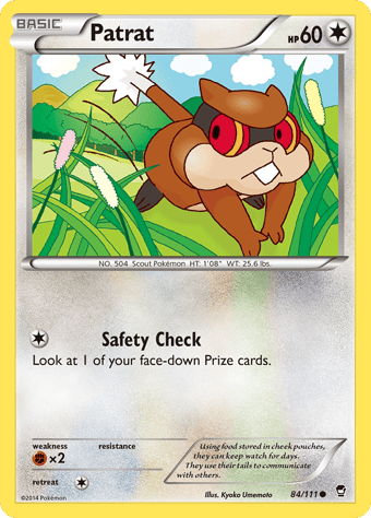 Patrat Furious Fists Pokemon Card