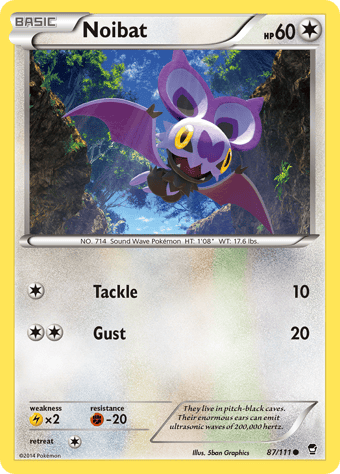 Noibat Furious Fists Pokemon Card