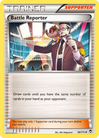 Battle Reporter Furious Fists Pokemon Card