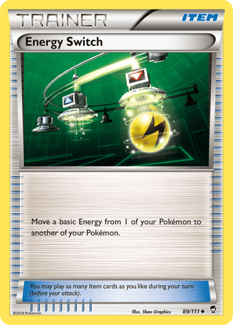 Energy Switch Furious Fists Pokemon Card