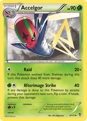 Accelgor Furious Fists Pokemon Card