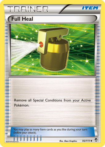 Full Heal Furious Fists Pokemon Card