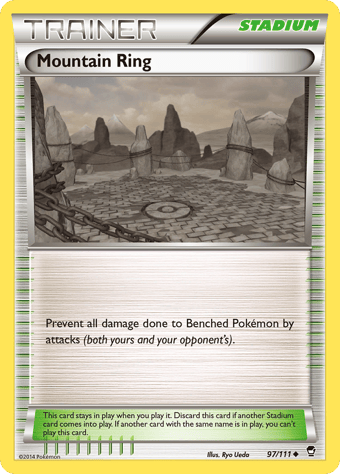 Mountain Ring Furious Fists Pokemon Card
