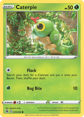 Caterpie Fusion Strike Pokemon Card