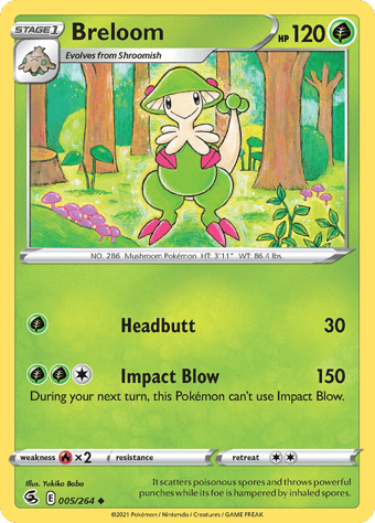 Breloom Fusion Strike Pokemon Card