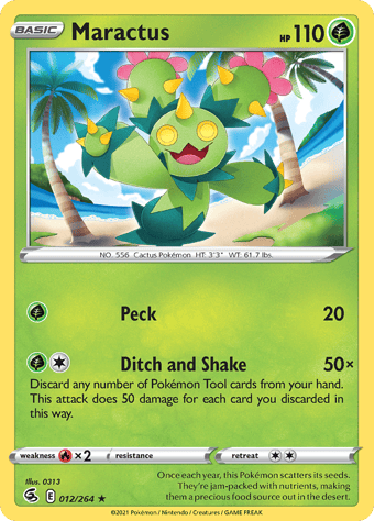 Maractus Fusion Strike Pokemon Card