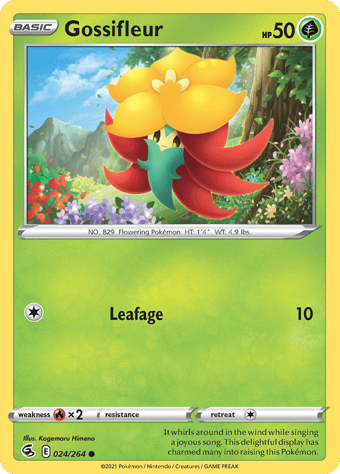Gossifleur Fusion Strike Pokemon Card