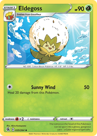 Eldegoss Fusion Strike Pokemon Card
