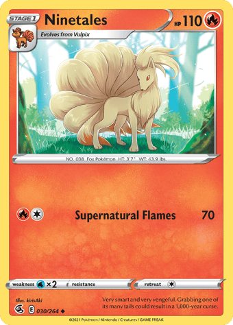 Ninetales Fusion Strike Pokemon Card
