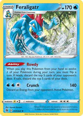 Feraligatr Fusion Strike Pokemon Card