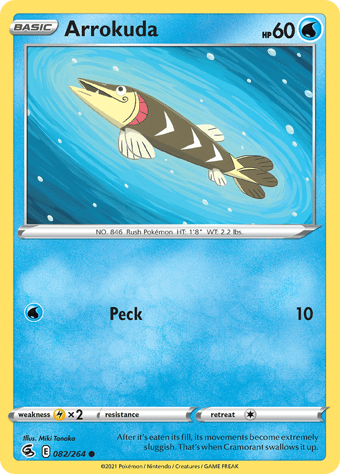Arrokuda Fusion Strike Pokemon Card