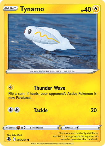 Tynamo Fusion Strike Pokemon Card