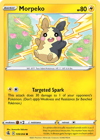 Morpeko Fusion Strike Pokemon Card