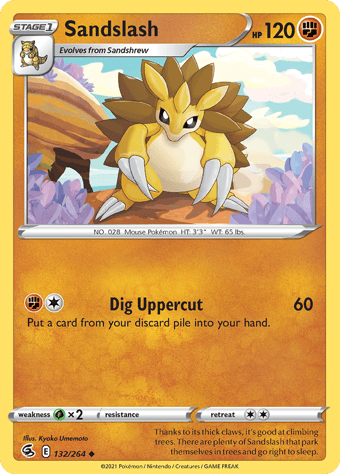 Sandslash Fusion Strike Pokemon Card