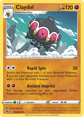 Claydol Fusion Strike Pokemon Card