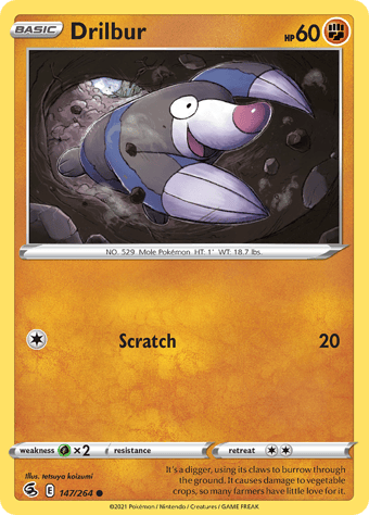 Drilbur Fusion Strike Pokemon Card