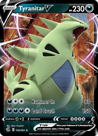 Tyranitar V Fusion Strike Pokemon Card