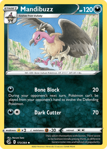 Mandibuzz Fusion Strike Pokemon Card