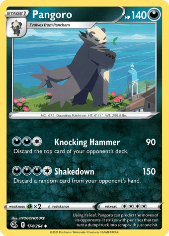 Pangoro Fusion Strike Pokemon Card
