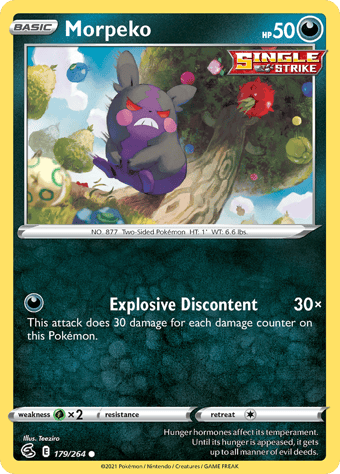 Morpeko Fusion Strike Pokemon Card