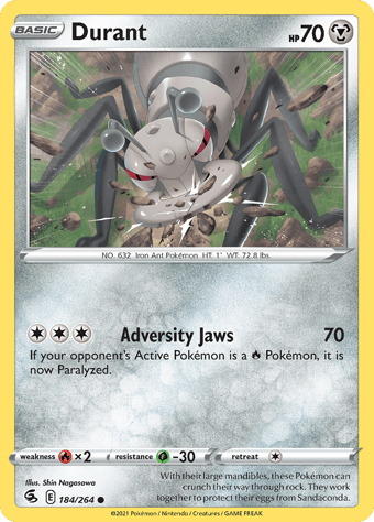 Durant Fusion Strike Pokemon Card