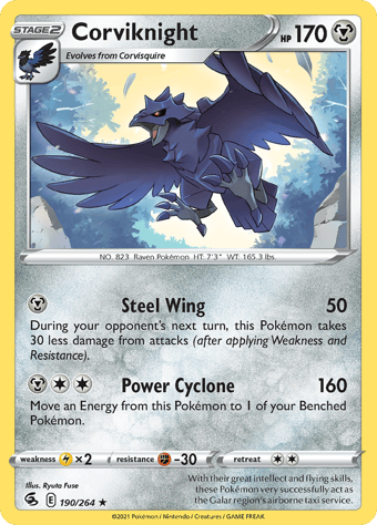 Corviknight Fusion Strike Pokemon Card
