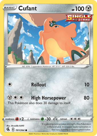 Cufant Fusion Strike Pokemon Card