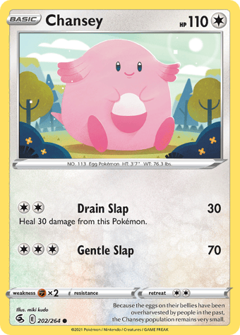 Chansey Fusion Strike Pokemon Card