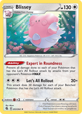 Blissey Fusion Strike Pokemon Card