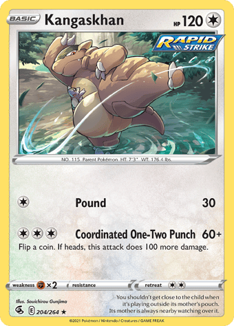 Kangaskhan Fusion Strike Pokemon Card