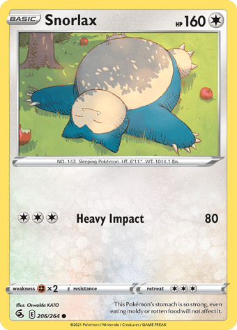 Snorlax Fusion Strike Pokemon Card