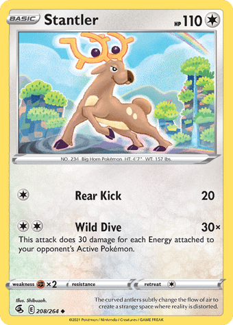 Stantler Fusion Strike Pokemon Card