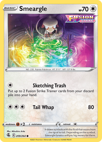 Smeargle Fusion Strike Pokemon Card