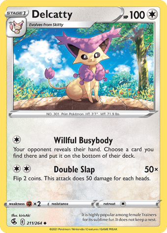 Delcatty Fusion Strike Pokemon Card