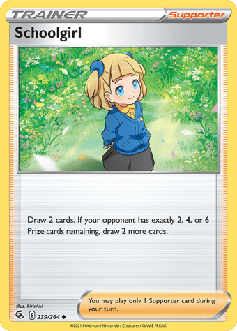 Schoolgirl Fusion Strike Pokemon Card