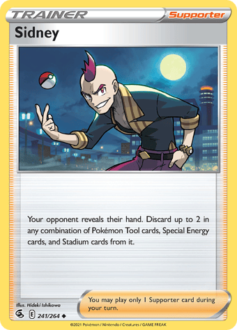 Sidney Fusion Strike Pokemon Card