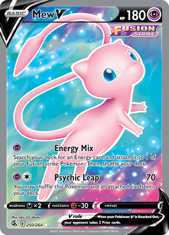 Mew V Fusion Strike Pokemon Card