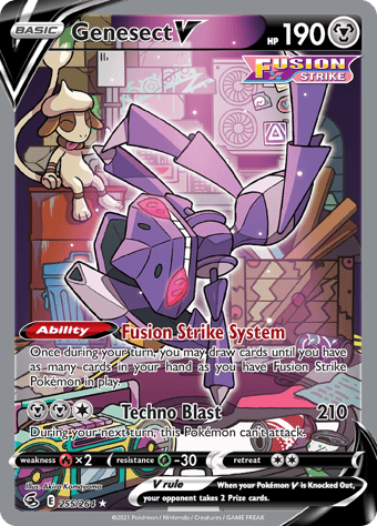 Genesect V Fusion Strike Pokemon Card