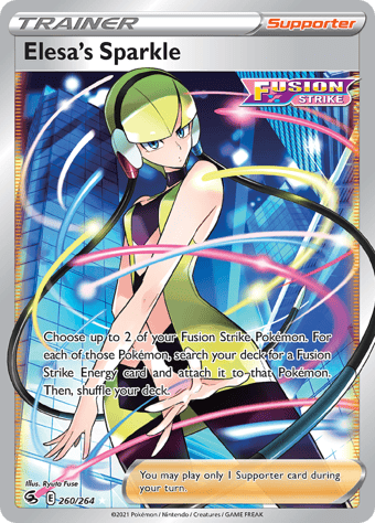 Elesa's Sparkle Fusion Strike Pokemon Card