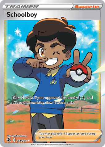 Schoolboy Fusion Strike Pokemon Card