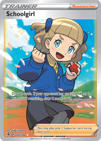 Schoolgirl Fusion Strike Pokemon Card