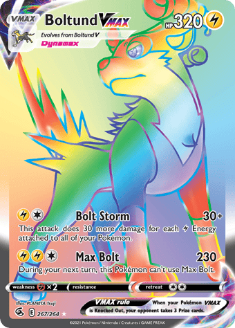 Boltund VMAX Fusion Strike Pokemon Card