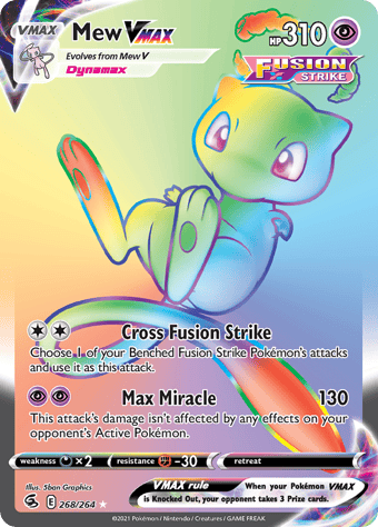 Mew VMAX Fusion Strike Pokemon Card
