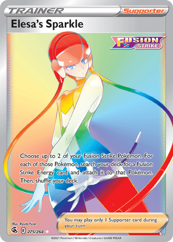 Elesa's Sparkle Fusion Strike Pokemon Card