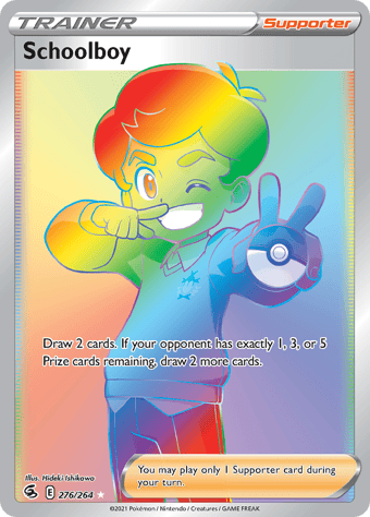 Schoolboy Fusion Strike Pokemon Card